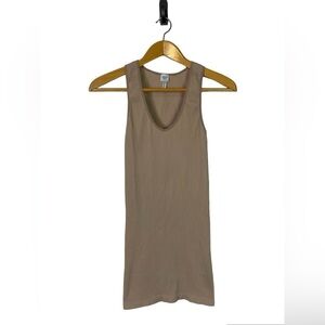 Aritzia Sunday Best Women’s Dress Large V Neck Ribbed Mini Dress Minimalist